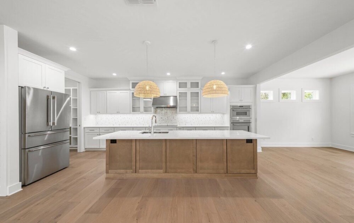 New kitchen lighting system. 